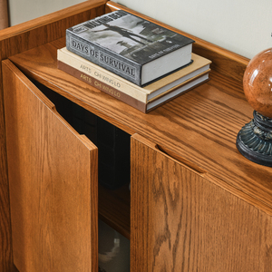 Walnut-colored <b>Sideboard</b> Buffet <b>Cabinet</b> with Storage for Entryway Living Room <b>Kitchen</b> - Product Image 5