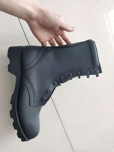 Botas de combate de PU de doble densidad para hombre, botas de cuero, suela <span class=keywords><strong>Goodyear</strong></span> resistente a perforaciones - Product Image 2