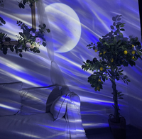 Projecteur d'étoiles Aurora en promotion avec haut-parleur Bluetooth rechargeable par USB, effet d'ondulation dynamique et veilleuse lune pour chambre d'enfant