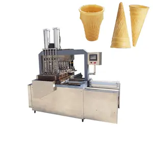 מכונת גביע גלידה באיכות גבוהה מכונת קונוס מגולגל סוכר/מכונת גביע גלידה/מכונת גביע וופל גלידה אוטומטית מלאה