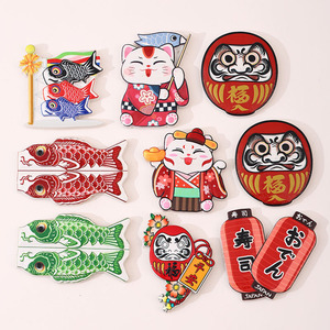 แม่เหล็กติดตู้เย็นของที่ระลึกจากญี่ปุ่น แมวกวัก ดารุมะ ซูชิ โคมไฟ + ชุด/สั่งทำ/ขายส่ง - Product Image 3