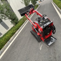 Mini Caricatore su Ruote Idraulico Consigliato con Trituratore e Spaccalegna per Trasporto di Tronchi in Magazzini e Foreste