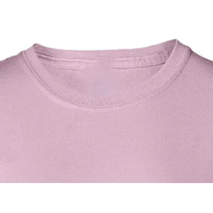 T-shirt personnalisé pour femme, col rond, manches courtes, uni, respirant, écologique, en coton biologique, tissu en molleton gaufré - Product Image 2