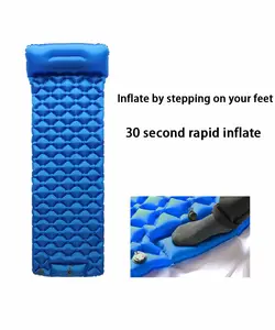 Folding Self-Inflating Camping Mat TPU Air Mattress With Pillow For Outdoor Camping Backpacking Traveling