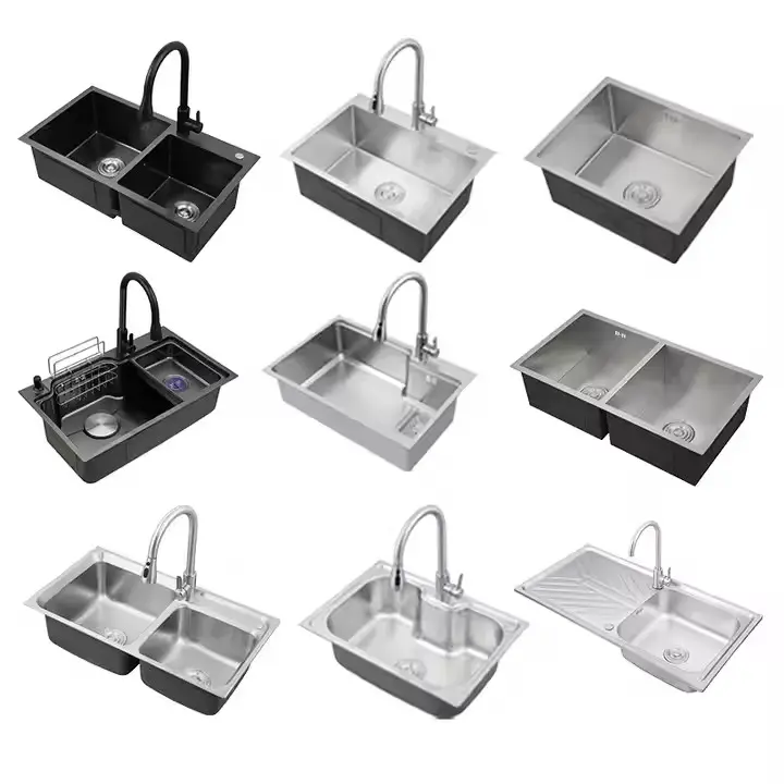 Modern Flying Rain Waterfall Smart Kitchen Sink Luxury Organizer Rack ...