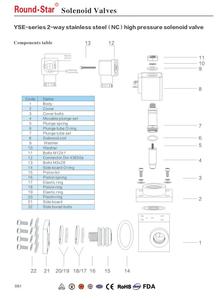 YSE-200 Solénoïde pilote haute pression 1 pouce SUS304 160 bars pour milieux à haute température - Product Image 3