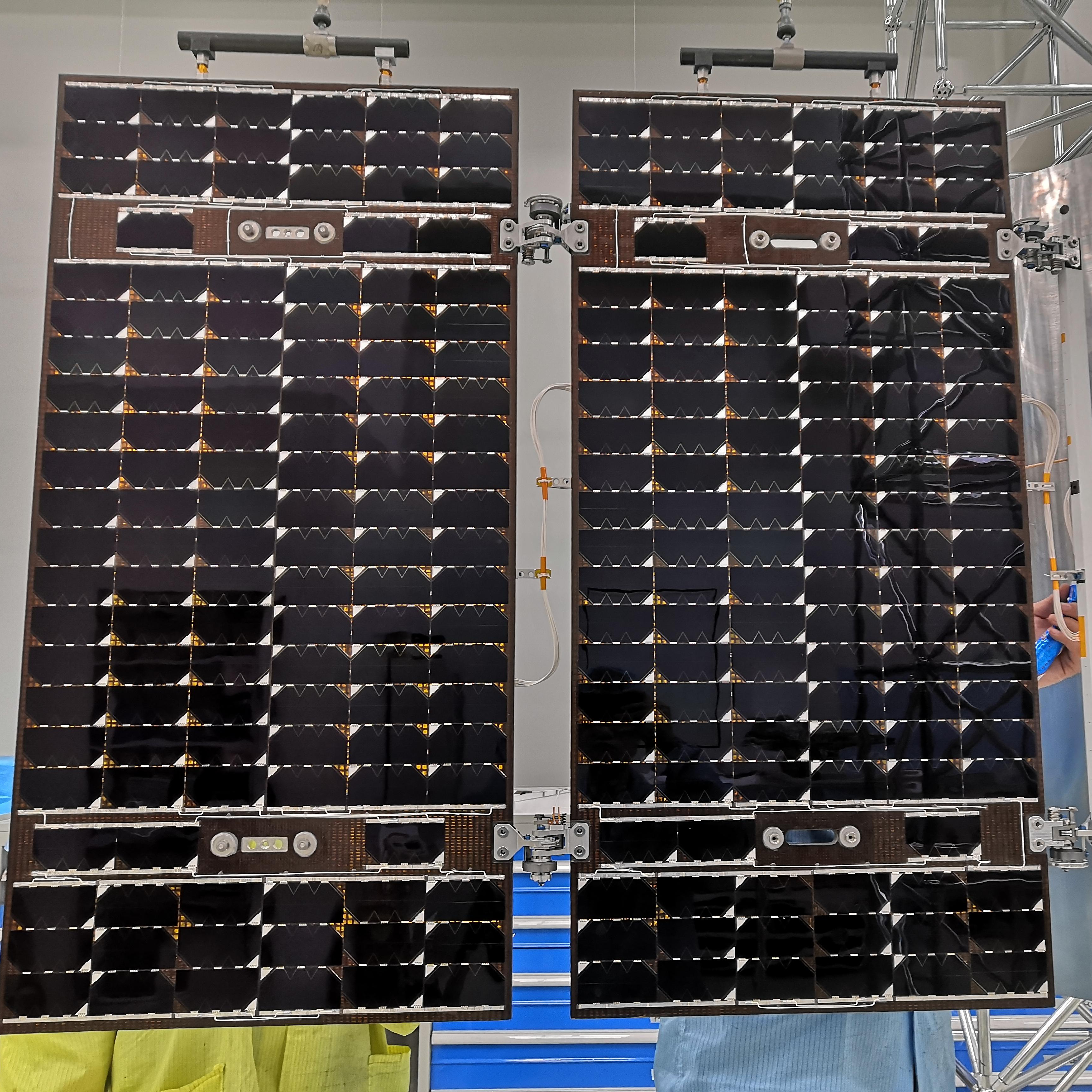 High Efficiency Rigid GaAs Solar Wing with N-Type IBC PERC HJT Solar Cells for Spacecraft UAV Balloon Use
