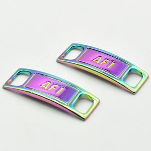 Aksesoris Gesper Tali Sepatu Logam untuk Dekorasi Sepatu Kustom, 30 Warna, Model AF1-9, Tag Hiasan Tali Sepatu - Product Image 3