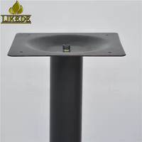 Pied de table victorien en fonte robuste pour extérieur, base de table de restaurant en métal thermolaqué