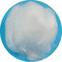 Fibre de PLA biodégradable 4D 19 mm pour le remplissage du silicone