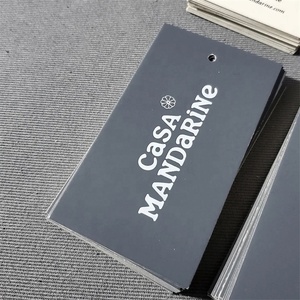 Tùy chỉnh quần áo treo thẻ có thể tái chế quần áo thẻ cao GSM giấy treo thẻ - Product Image 2