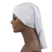 HZM-22053 Bonnet de nuit unisexe en spandex à forte élasticité pour tresses et dreadlocks, turban cylindrique long pour hommes et femmes