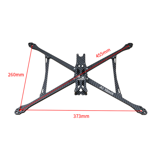 RJX A1 10inch Carbon Fiber FPV Frame Kit for RC Racing Drone