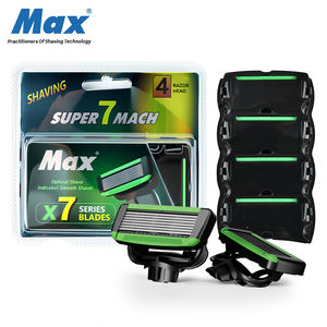 Lama in acciaio inossidabile Max Brand Germania con <span class=keywords><strong>4</strong></span> cartucce di ricambio per rasoio - Product Image 6