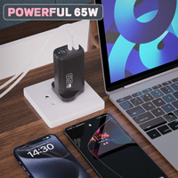 Produits les plus vendus Chargeur 65w Gan Tech Chargeur Usbc Type-C Charge rapide pour téléphone Android Chargeur 65watt pour Iphone