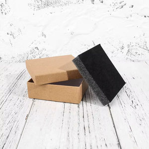 Caja de Joyería de Cartón Rígido Cuadrada con Cierre Magnético Ecológico Personalizada, Diseño Simple con Patrón Sólido, Caja de Bisutería para Regalo - Product Image 1