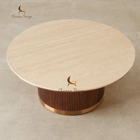 Table basse en bois massif de qualité hôtelière 5 étoiles, avec pieds cylindriques robustes, de qualité commerciale, en noyer foncé