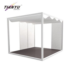 Pérgola Hardtop E all'apertura para exteriores, Metal, pantalla Original de la empresa, constructores cerca de mi, Gazebo cerrado con barbacoa - Product Image 4