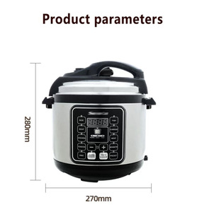 Olla a Presión Eléctrica de Gran Capacidad de <span class=keywords><strong>6</strong></span> <span class=keywords><strong>Litros</strong></span>, Olla <span class=keywords><strong>Arrocera</strong></span> Eléctrica Inteligente con Reserva, Olla a Presión Doméstica - Product Image 5