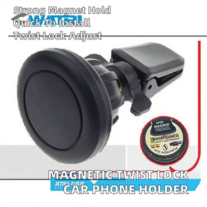 <span class=keywords><strong>Support</strong></span> magnétique de téléphone pour <span class=keywords><strong>voiture</strong></span> à fixation par torsion réglable, <span class=keywords><strong>support</strong></span> magnétique pour grille d'aération pour Ford Samsung iPhone (plastique) - Product Image 2