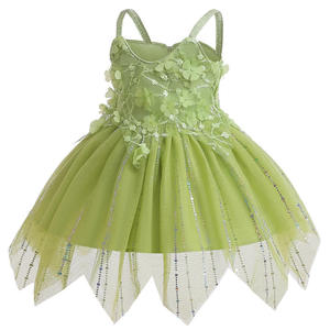 Robe de costume d'Halloween pour filles de 5 ans, motif floral, inspirée des contes de fées, des films et de <span class=keywords><strong>la</strong></span> télévision, Peter Peach Tinker Bell - Product Image 5