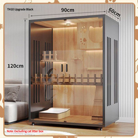 Villa pour chat en bois massif, appartement de luxe pour chat, intérieur, anti-poussière, multifonctionnel, salon, durable, écologique, maison pour chat