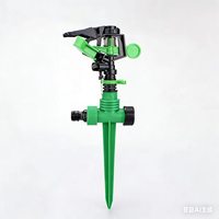 ChenMei CM206 360 Gear Drive 1/2 Inch Plastik Adjustable Rotary Arm Irrigation Sprinkler untuk Irigasi Pertanian, Kebun, Rumput, dan Rumah Kaca
