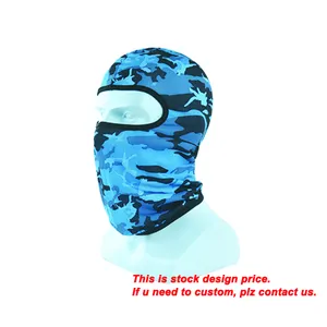 Logo personnalisé design complet imprimé logo cagoule masque cagoule moto snowboard lait soie ski masque cagoule