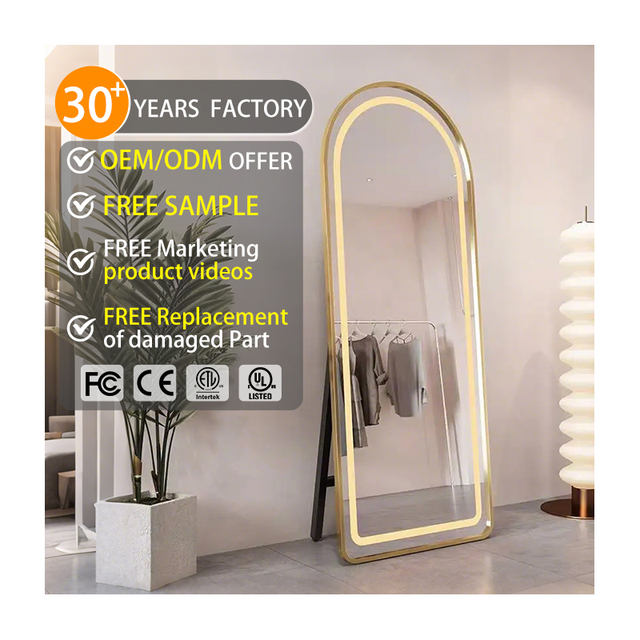 Direct Selling New Concept LED Intelligent Mirror Floor Mirror Bedroom Dressing Led Standing Mirror