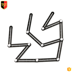Herramienta de <span class=keywords><strong>plantilla</strong></span> definitiva, doce reglas deslizantes, medición multiángulo, herramienta manual multifunción Universal de aleación de aluminio - Product Image 1