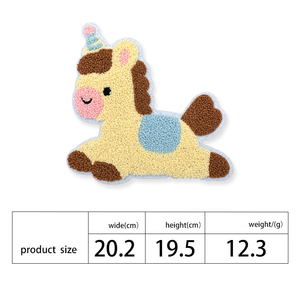 Nouvelles broderies de serviettes en tissu à motifs d'animaux de dessin animé : Écussons en tissu cousus à la main pour la décoration intérieure et les vêtements, en gros - Product Image 3