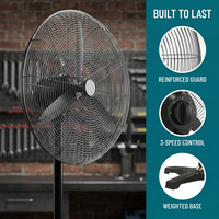 Ventilateur sur pied industriel de 30 pouces pour la logistique et la circulation d'air, le refroidissement et la ventilation