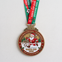Médaille de sport en alliage de zinc de haute qualité, design personnalisé, impression UV, laiton antique, pour tournoi de football, vente en gros
