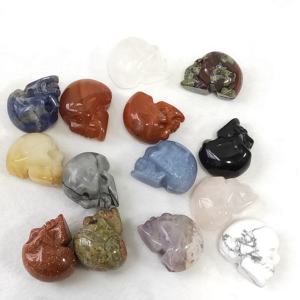 Cráneo de Cristal Natural Miniatura de Alta Calidad al por Mayor para Sanación Espiritual, Regalo, Decoración del Hogar y Oficina - Product Image 4