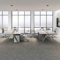 2024 dernier bureau en bois modulaire 2 4 6 8 places Coworking poste de travail meubles avec espace ouvert extensible pour le personnel