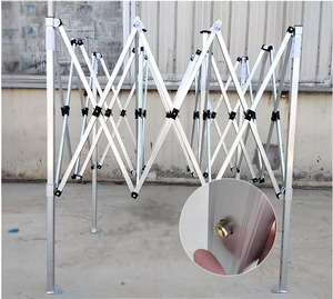 Lichtgewicht duurzaam aluminium frame tent dubbele laag vierkante vorm waterdichte PVC Oxford stof alle seizoenen UV-bescherming - Product Image 4