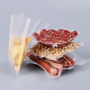 BPA मुक्त वैक्यूम मुहर बैग के लिए वाणिज्यिक ग्रेड प्लास्टिक खाद्य सेवर Vac भंडारण सील बैग वैक्यूम बैग खाद्य