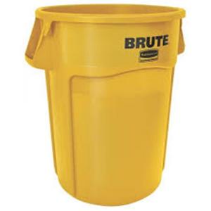 Bidone per Rifiuti Brute 167 L Giallo per Uso Industriale Pesante - Product Image 1