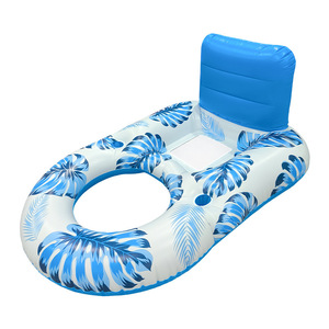 Tanyozhe - Tumbona Flotante Inflable <span class=keywords><strong>de</strong></span> 160x90cm con Respaldo para Relajarse en la Piscina o la <span class=keywords><strong>Playa</strong></span> - Product Image 3