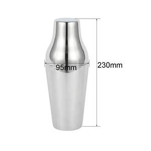 <span class=keywords><strong>Bacardi</strong></span> โรสโกลด์เครื่องปั่นค็อกเทลสีเงินระยิบระยับสแตนเลสโลโก้ที่กำหนดเอง - Product Image 3