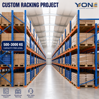 Étagère de stockage d'entrepôt en acier sur mesure, rayonnage sélectif industriel robuste pour la distribution