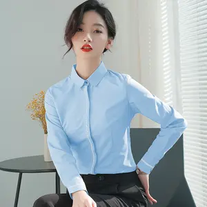 good quality white black purple blue modal long sleeve suit ladies women shirt dress for women