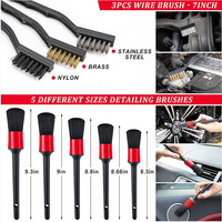 Ensemble de 44 outils de nettoyage de voiture, aspirateur, brosses de lavage, kit de nettoyage de détail automobile, brosses à serviettes