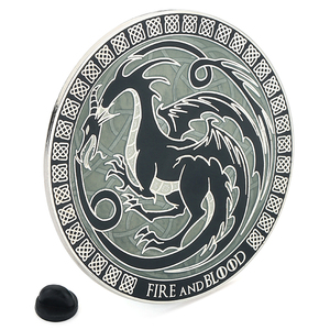 OEM & ODM Tùy Chỉnh Màu Đen Ve Áo Pin Lưu Niệm Huy Hiệu Mềm Cứng Men Phụ Kiện Trò Chơi Rồng Ve Áo Pin - Product Image 1