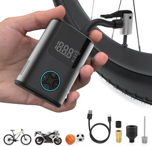 משאבת אופניים חשמליים נייד משאבת לחץ דיגיטלי psi צמיג מיני צמיג presta שסתתם סוג פלסטיק עמיד משאבת אוויר אופניים - Product Image 6