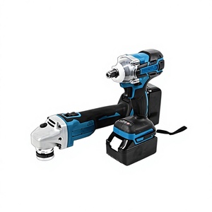 <span class=keywords><strong>Smerigliatrice</strong></span> <span class=keywords><strong>Angolare</strong></span> a Batteria al Litio, Set <span class=keywords><strong>di</strong></span> Due Utensili Elettrici Brushless Ricaricabili per Riparazioni Auto e Uso Domestico - Product Image 3