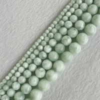 Perles en pierre naturelle Larimar verte, cristaux, 4mm-12mm, tendance pour la fabrication de bracelets, vente en gros