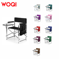 WOQI-Chaise de Directeur pour Adultes, Chaise Portable Pliable pour Extérieur, Jardin, Patio, Pelouse, Jardin