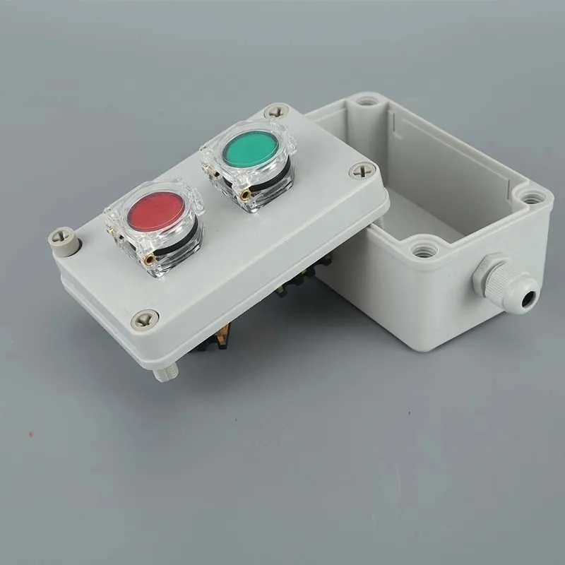 उत्कृष्ट इन्सुलेशन इलेक्ट्रिक प्लास्टिक पुश बटन नियंत्रण बॉक्स बानबंद स्विच बॉक्स