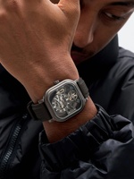 Montres mécaniques automatiques carrées personnalisées, squelette, design minimaliste unique, mode, montre-bracelet personnalisée pour homme